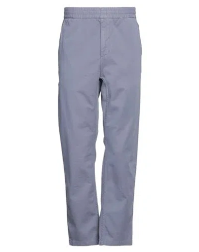 Carhartt Man Pants Light Blue Size S Organic Cotton In Blue