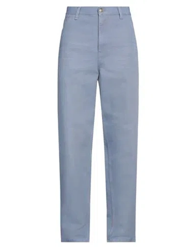 Carhartt Man Pants Mauve Size 33w-32l Organic Cotton In Purple