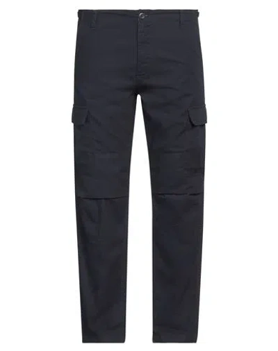 Carhartt Man Pants Midnight Blue Size 34w-30l Cotton In Blue
