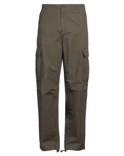 Carhartt Man Pants Military Green Size 30w-32l Cotton