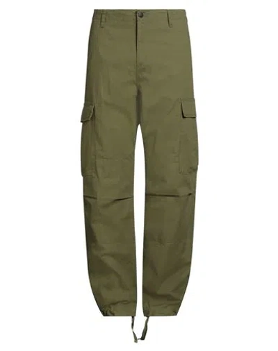 Carhartt Man Pants Military Green Size 34w-32l Cotton