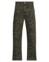 Carhartt Man Pants Military Green Size Xs Organic Cotton