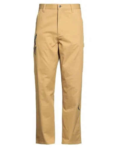 Carhartt Man Pants Mustard Size L Cotton