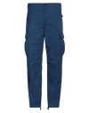 Carhartt Man Pants Navy Blue Size 34w-32l Cotton