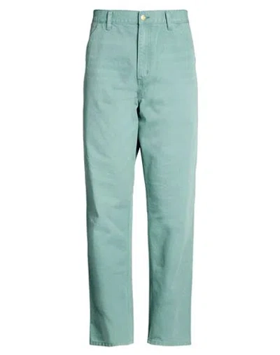 Carhartt Man Pants Sage Green Size 32w-32l Organic Cotton