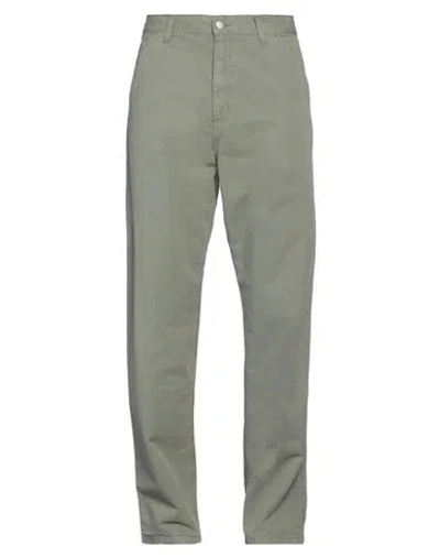 Carhartt Man Pants Military Green Size 31w-32l Cotton