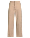 Carhartt Man Pants Sand Size 33w-32l Organic Cotton In Nude