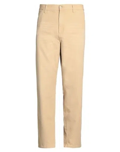 Carhartt Man Pants Sand Size 34w-32l Organic Cotton In Beige