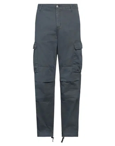 Carhartt Man Pants Slate Blue Size 34w-32l Organic Cotton