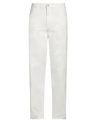 Carhartt Man Pants White Size 34w-32l Organic Cotton