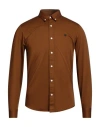 Carhartt Man Shirt Brown Size Xs Cotton