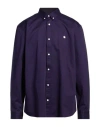 Carhartt Man Shirt Dark Purple Size Xl Cotton