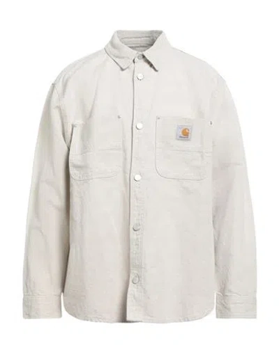 CARHARTT CARHARTT MAN SHIRT IVORY SIZE L COTTON, LINEN
