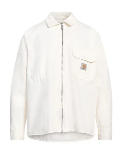Carhartt Man Shirt Ivory Size M Cotton In White