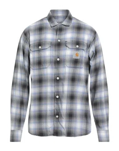 Carhartt Man Shirt Light Blue Size S Cotton
