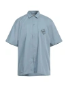 Carhartt Man Shirt Light Blue Size Xl Tencel, Cotton In Blue