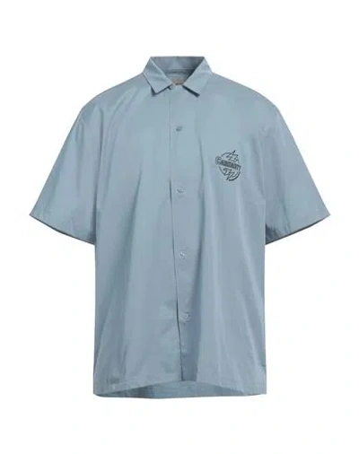 Carhartt Man Shirt Light Blue Size Xl Tencel, Cotton
