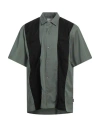 Carhartt Man Shirt Military Green Size S Tencel, Cotton In Gray