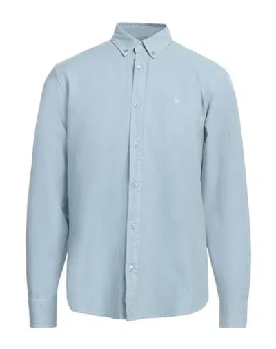 Carhartt Man Shirt Sky Blue Size M Cotton