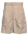 Carhartt Man Shorts & Bermuda Shorts Beige Size 28 Cotton