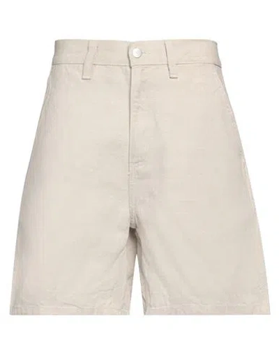 Carhartt Man Shorts & Bermuda Shorts Beige Size S Cotton, Linen In Beige