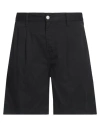 Carhartt Walter Single Knee Cotton Shorts In Black