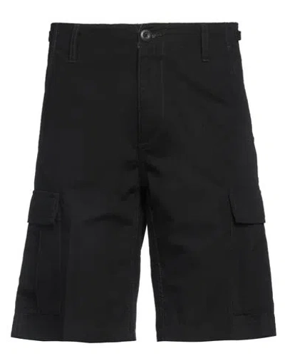 CARHARTT CARHARTT MAN SHORTS & BERMUDA SHORTS BLACK SIZE 30 POLYESTER, COTTON