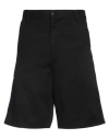 Carhartt Man Shorts & Bermuda Shorts Black Size 30 Cotton