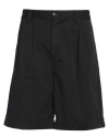 Carhartt Man Shorts & Bermuda Shorts Black Size 31 Cotton In Black