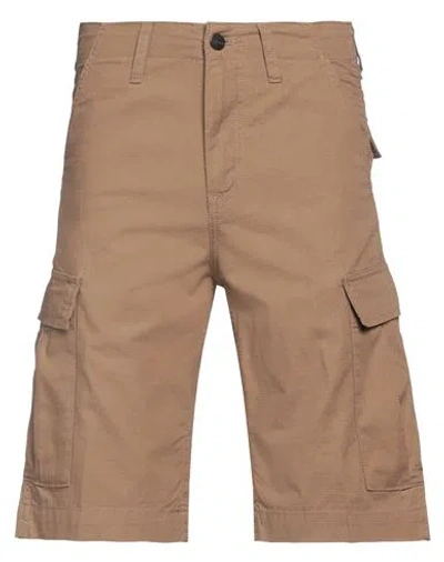 Carhartt Man Shorts & Bermuda Shorts Brown Size 26 Polyester, Cotton