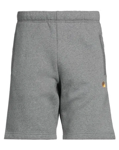 Carhartt Man Shorts & Bermuda Shorts Grey Size S Cotton, Polyester In Gray