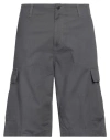 Carhartt Man Shorts & Bermuda Shorts Lead Size 33 Cotton In Grey