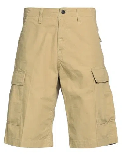 Carhartt Man Shorts & Bermuda Shorts Mustard Size 28 Cotton In Yellow