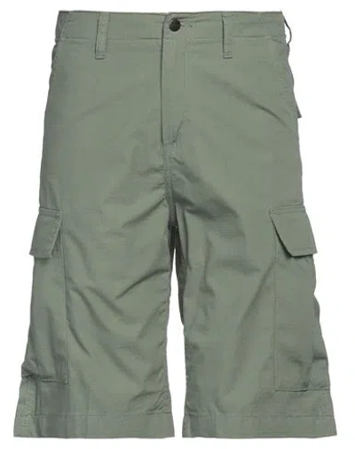 CARHARTT CARHARTT MAN SHORTS & BERMUDA SHORTS SAGE GREEN SIZE 34 COTTON