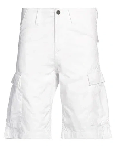 Carhartt Man Shorts & Bermuda Shorts White Size 26 Cotton