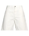Carhartt Man Shorts & Bermuda Shorts White Size 33 Cotton