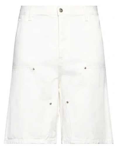 Carhartt Man Shorts & Bermuda Shorts White Size 34 Organic Cotton