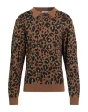 Carhartt Man Sweater Camel Size Xl Viscose, Cotton