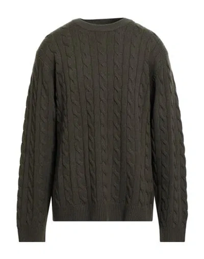 Carhartt Man Sweater Military Green Size Xl Wool, Nylon In Gray