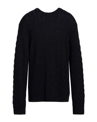 Carhartt Man Sweater Navy Blue Size Xl Wool, Nylon In Black