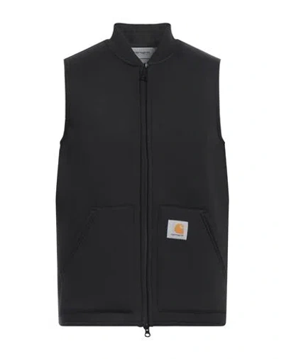 Carhartt Man Sweatshirt Black Size S Polyester, Cotton