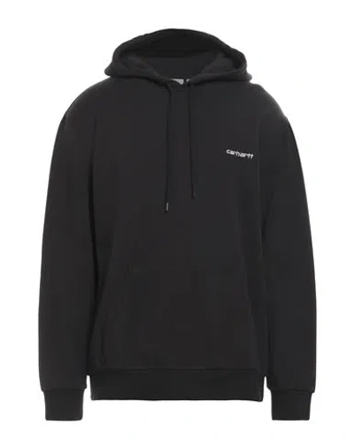 Carhartt Man Sweatshirt Black Size Xl Cotton, Elastane