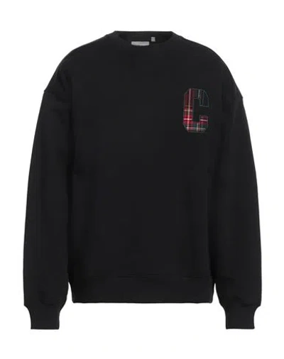 Carhartt Man Sweatshirt Black Size Xl Cotton, Elastane, Polyester