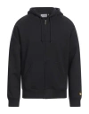 Carhartt Man Sweatshirt Black Size Xs Cotton, Polyester, Elastane