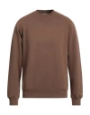 Carhartt Man Sweatshirt Brown Size S Cotton, Polyester