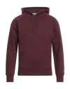 Carhartt Man Sweatshirt Burgundy Size Xs Cotton, Polyester, Elastane