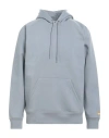 Carhartt Man Sweatshirt Grey Size L Cotton, Polyester, Elastane
