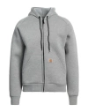 Carhartt Man Sweatshirt Grey Size M Polyester, Cotton