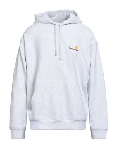 Carhartt Man Sweatshirt Light Grey Size S Cotton, Polyester In Grey