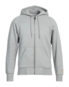 Carhartt Work In Progress Chase Cotton Blend Zip-up Hoodie In Grey